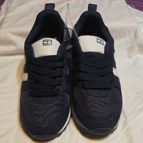 Tommy Hilfiger Black Sneakers with Red and White Details - Picture 2 of 4